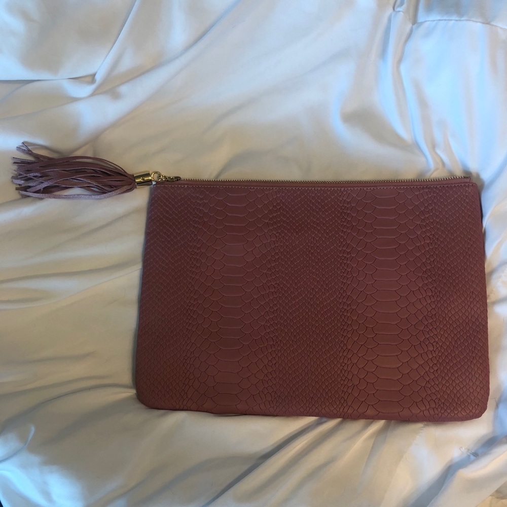 Gigi New York All-In-One Python-Embossed Clutch - image 3